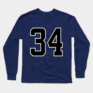 Number 34 Long Sleeve T-Shirt